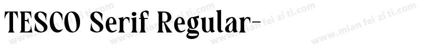 TESCO Serif◆Regular字体转换